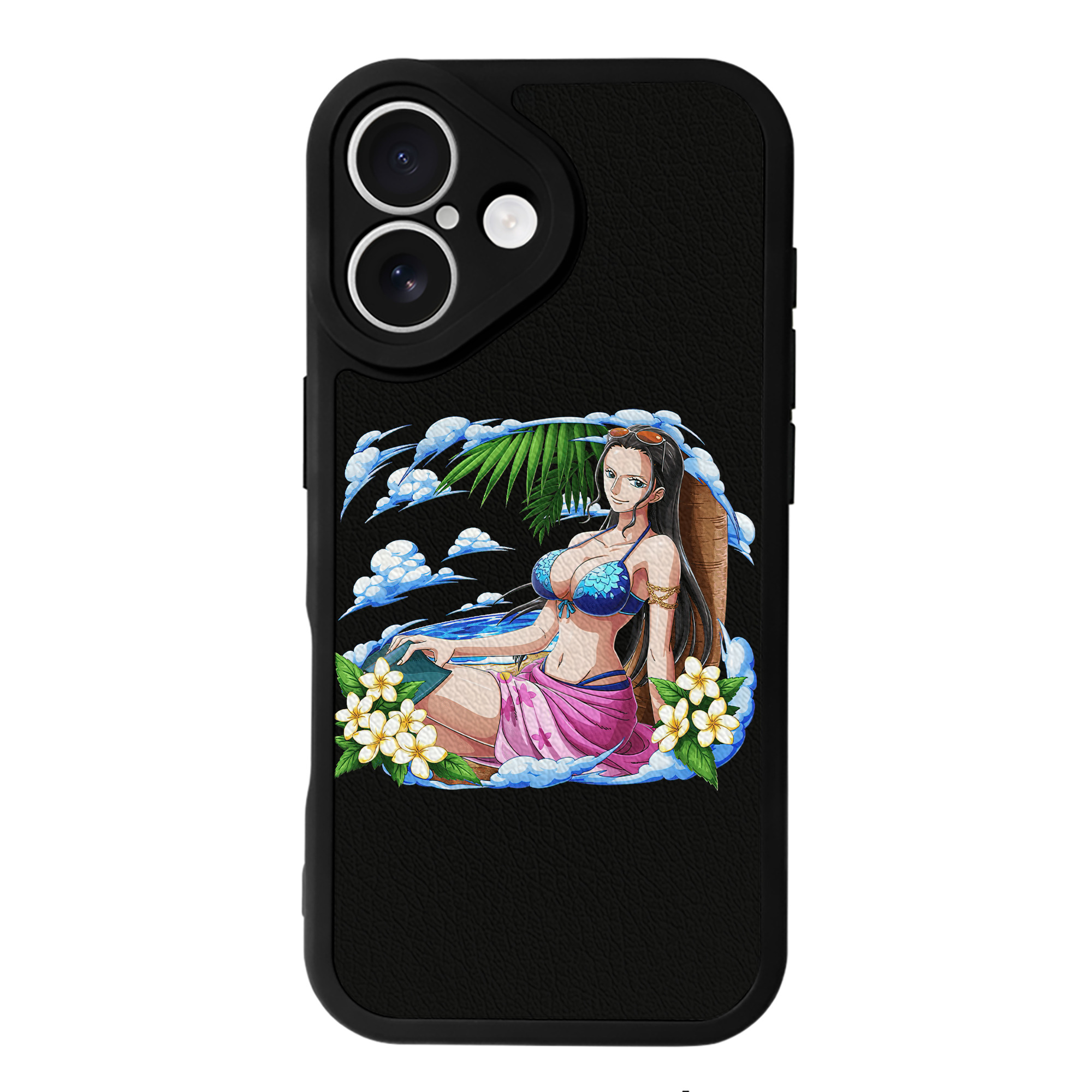 （画像用） ワンピース ニコ・ロビン ONE PIECE Nico Robin 【iPhone 16シリーズ対応】シリコンスマホケース（レザー調） 材質：シリコン